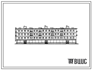 Типовой проект 1-307с-4А Четырехэтажный дом на 36 квартир со встроенным магазином в первом этаже.