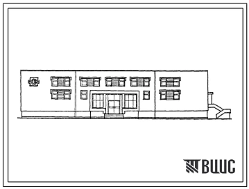 Типовой проект 284-1-192см.83 Дом быта на 20 рабочих мест (стены кирпичные). Для строительства в 1А,1Б,1Г климатических подрайонах сейсмичностью 9 баллов на вечномерзлых грунтах.