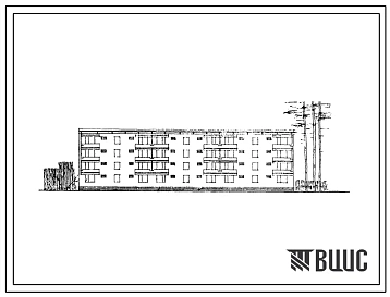 Типовой проект 77-08СП Тройная блок-секция четырехэтажного дома рядовая на 24 квартиры (двухкомнатных-12, трехкомнатных-12). Для строительства в 4 строительно-климатической зоне, в районах с сейсмичностью 9 баллов, на грунтах 2 типа просадочности. Стены и