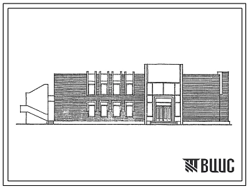 Типовой проект 264-12-247с.85 Клуб (стены кирпичные) на 250 посетителей (зал на 200 мест).