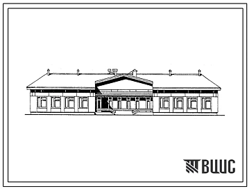 Типовой проект 213-1-272.2.13.87 Детские  ясли - сад на 50 мест. Для Республики Карелия. Здание одноэтажное. Стены из крупных  легкобетонных блоков.