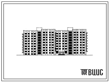 Типовой проект 1-447С-54 Девятиэтажное общежитие на 640 человек со стенами из кирпича.(Имеется проект капитального ремонта в формат DWG)