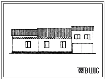 Типовой проект 184-000-539с.13.86 Одноэтажный одноквартирный жилой дом с 4-комнатной квартирой и балаханой для индивидуальных застройщиков (предгорная подзона Узбекской ССР)