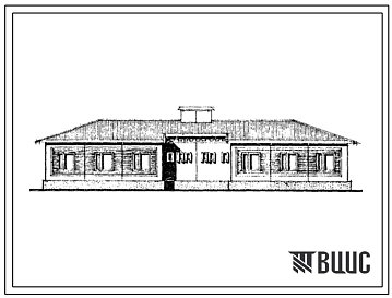 Типовой проект 181-000-313сп.85 1-этажный 2-квартирный жилой дом с 3-комнатными квартирами. Для строительства в 4Г климатическом подрайоне сейсмичностью 8 баллов на грунтах 2 типа просадочности.