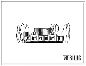 Типовой проект 271-22-55.89 Чайная на 24 места. Здание одноэтажное. Стены из трехслойных керамзитобетонных панелей на гибких связях.