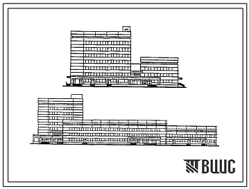 Типовой проект 252-01-150.89 Участковая больница в конструкциях 1.020-1/83 на 150 коек с поликлиникой на 200 посещений в смену