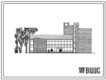 Типовой проект 264-12-107 Городской клуб с залом на 400 мест для строительства во 2 и 3 строительно-климатических зонах.