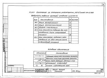 Альбом 8 Отопление со стальными радиаторами "РСГ-2" ниже отм. 0.000 (Р2.0-3)
