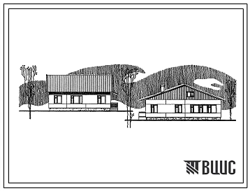 Типовой проект 181-26-74.83 Одноквартирный одноэтажный жилой дом с трехкомнатной квартирой для индивидуальных застройщиков.