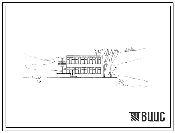 Типовой проект 275-32-15 Кооперативное здание общественного назначения для поселков до 2000 жителей. Для строительства в 4 строительно-климатической зоне с сейсмичностью 7-8 баллов.