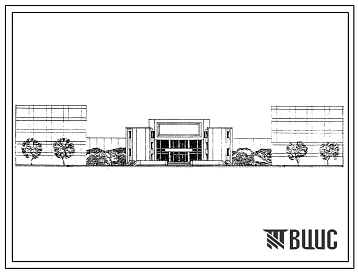 Типовой проект 264-13-116 Трехзальный кинотеатр (стены кирпичные) на 500, 300 и 200 мест (для городских районов с плотной застройкой)