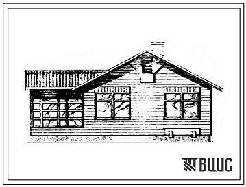 Типовой проект 181-219-23.85 1-этажный 1-квартирный 2-комнатный жилой дом из деревянных панелей заводского изготовления. Для строительства во 2 климатическом районе (с возможностью применения в 3 климатическом районе).