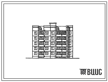 Типовой проект 135-0282с.13.86 Пятиэтажная блок-секция рядовая на 20 квартир. Для городов Кавминвод Ставропольского края. (Ввод опубл. в И-10-86).