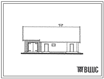 Типовой проект 194-000-588.13.87 Хозяйственная постройка со стенами из кирпича. Тип 3 (для строительства в Литовской ССР)