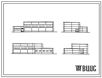 Типовой проект 2Э-02-6 Спортзал для пристройки к существующим школам. Пристройка к школам МЮ, МС и архитектора Степановой