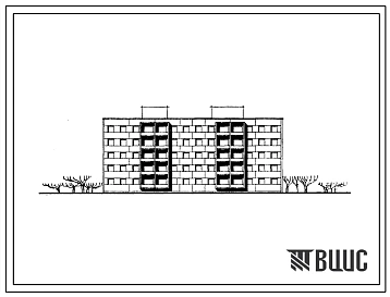 Типовой проект 111-72-2С Пятиэтажный двухсекционный крупнопанельный жилой дом на 40 квартир (однакомнатных-2, двухкомнатных-18, трехкомнатных-10, четырехкомнатных-10).