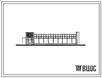 Типовой проект 274-12-25 Унифицированное здание промтоварного магазина торговой площадью 500м2 – «Обувь» для строительства в 1В климатическом подрайоне, во 2 и 3 климатических районах.
