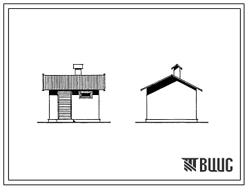 Типовой проект 198-24-199.86 Хозяйственная постройка для содержания скота и птицы для минимального подсобного хозяйства для государственного и колхозного строительства