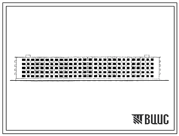Типовой проект 1-447ЮС-5 Пятиэтажный шестисекционный 90-квартирный кирпичный дом с поперечными несущими стенами (однокомнатных  20, двухкомнатных  40, трехкомнатных  30).