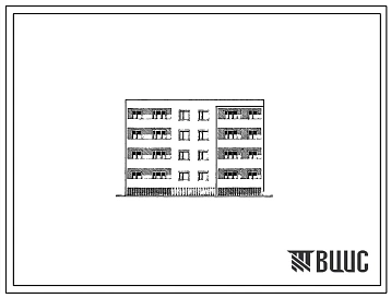 Типовой проект 85-036/1 Четырехэтажная 12-квартирная блок-секция рядовая правая (двухкомнатных 2Б-4; трехкомнатных 3А-4, 3Б-4).