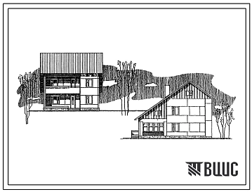Типовой проект 141-26-92.85 2-этажный 1-квартирный 5-комнатный жилой дом (для индивидуальных застройщиков). Для строительства во 2 и 3 климатических районах Украинской ССР.