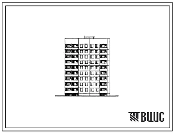 Типовой проект 84-018/1.2 Блок-секция 9-этажная 36-квартирная угловая левая.