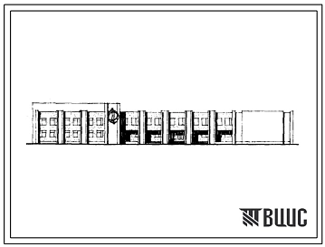 Типовой проект 264-20-79 Здание городского райкома КПСС. Тип 2. Для строительства в 1В климатическом подрайоне, 2 и 3 климатических районах