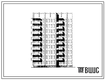 Типовой проект 135-0116/1 Блок-секция девятиэтажная 36-квартирная торцовая левая (однокомнатных 1Б — 9, двухкомнатных 2А — 1, 2Б — 9, трехкомнатных  3А — 9, 3Б — 8). Для строительства в Iвклиматическом подрайоне, в северных районах Тюменской области.