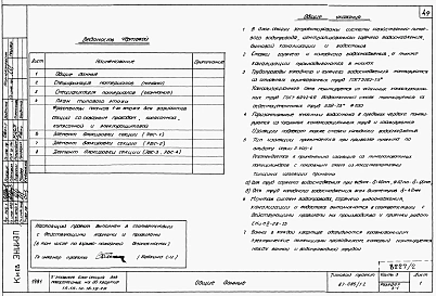 Альбом 2 Части 1.85, 2,3,4,5,6 Архитектурно-строительные чертежи, отопление и вентиляция, водоснабжение и канализация, газоснабжение, электрооборудование, устройства связи выше отм.0.000