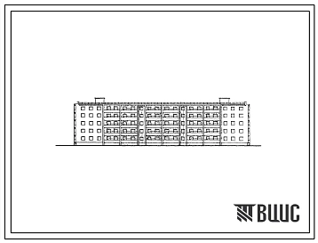 Типовой проект 114-132-1с/1 Пятиэтажный четырехсекционный жилой дом на 50 квартир (однокомнатных 1Б-10, двухкомнатных 2Б-10, трехкомнатных 3Б-20, четырехкомнатных 4Б-10). Для строительства в 3 климатическом районе сейсмичностью 7 баллов