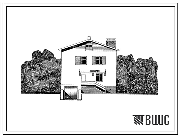 Типовой проект 144-000-274с.84 2-этажный 1-квартирный жилой дом с 6-комнатной квартирой (с подвалом для индивидуального строительства). Для строительства в 4 климатическом районе Киргизской ССР сейсмичностью 8 и 9 баллов.