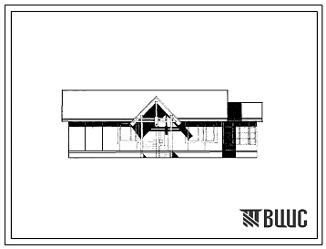 Типовой проект 181-209-12 Одноэтажный дом с четырехкомнатной квартирой. Для строительства в 1В климатическом подрайоне и 2 климатическом районе (с возможностью применения в 3 климатическом районе)