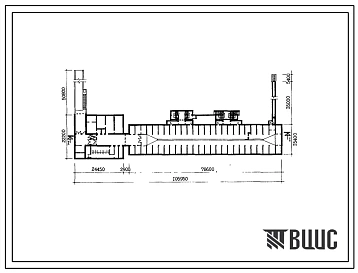 Типовой проект А-II-47/2400-80/2П Гараж-стоянка типа «А» под 3-х секционным жилым домом П30-5/12Г