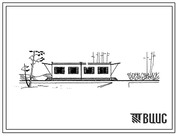 Типовой проект 420-04-50 Общежитие на 12 человек. Временные здания и сооружения контейнерного типа с деревянным каркасом и стальной опорной рамой по УТС серии 420-04.
