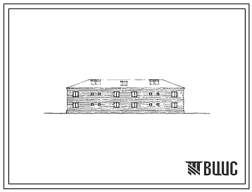 Типовой проект 115-18-13с Дом двухэтажный восьмиквартирный с двухкомнатными квартирами типа 2Б. Для строительства в IIIВ климатическом подрайоне, IV климатическом районе сейсмичностью 7 и 8 баллов.