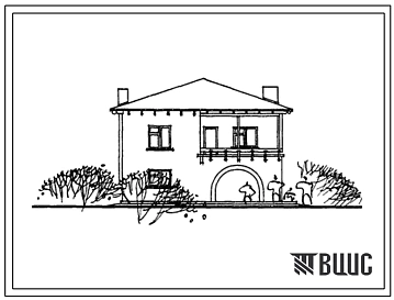 Типовой проект 143-44-43с/1 Одноквартирный двухэтажный четырехкомнатный жилой дом.