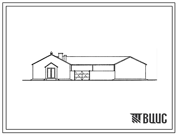 Типовой проект 804-27 Конюшня с баз-навесом на 50 голов молодняка.