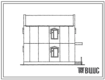 Типовой проект 141-55-28с.13.86 Одноквартирный 2-этажный 5-комнатный жилой дом в двух уровнях (для Таджикской ССР)