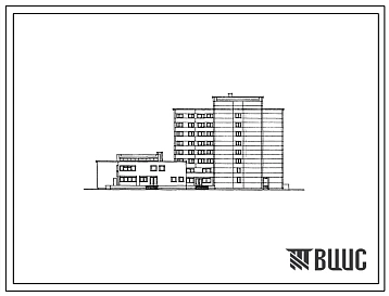 Типовой проект 282-5-57.85 Туристская гостиница на 300 мест с вариантом хозяйственно-бытовых помещений в подвале. В конструкциях серии 1-020-1/83). Для строительства в 1В климатическом подрайоне, 2 и 3 климатических районах