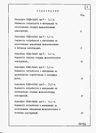 Альбом 9 Водосбросы на расход воды от 85 до 120 м3/с. Ведомости потребности в материалах.     