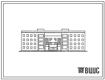 Типовой проект 161-80-92.13.87 4-этажное общежитие на 190 мест для учащихся профессионально-технических и средних специальных учебных заведений. Для строительства в Литовской ССР.