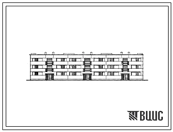 Типовой проект 1-467А-26 Трехэтажный 18-квартирный (двухкомнатных-9, трехкомнатных-9) трехсекционный крупнопанельный жилой дом. Для сельского строительства во 2 строительно-климатической зоне.