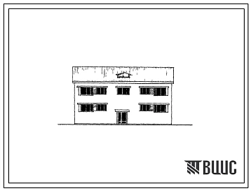 Типовой проект 114-85-21 Односекционный дом с упрощенным инженерным оборудованием на 4 квартиры (трехкомнатных 3Б-4).