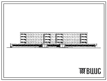 Типовой проект 115-102-38с Пятиэтажный четырехсекционный жилой дом на 48 квартир (однокомнатных 1Б-8, двухкомнатных 2Б-16, трехкомнатных 3Б-24) с пристроенно-встроенным магазином, площадью торговых залов 754 м2. Для строительства в 3Б климатическом подрай