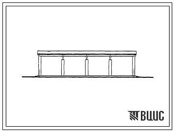 Типовой проект 817-53 Помещение для летней стоянки передвижных средств обслуживания сельскохозяйственных машин на 4 места. Для строительства в районах с расчетной наружной температурой -20, -30 и -40 0С.