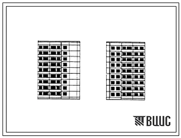 Типовой проект 83-026/1 Девятиэтажная 27-квартирная угловая 90? универсальная блок-секция (двухкомнатных 2Б-1; трехкомнатных 3Б-8; четырехкомнатных 4Б-10; пятикомнатных 5Б-8). Для строительства во II и III климатических районах.