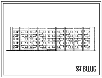 Типовой проект 163-172-7с.13.87 5-этажное общежитие для семейной молодежи на 226 мест для строительства в Молдавской ССР