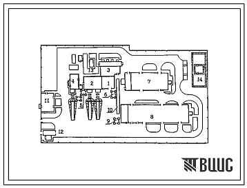 Типовой проект 812-01-101.87 Пункт обработки и хранения семян зерновых культур мощностью 2500 т в сезон с 2 линиями (вариант реконструкции пунктов, построенных по типовому проекту 812-57 для зон с влажностью семян до 26%)