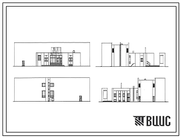 Типовой проект 264-13-118 Двухзальный кинотеатр на 300 и 200 мест. Для строительства в 1В климатическом подрайоне, 2 и 3 климатических районах