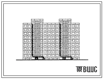 Типовой проект 111-121-60/1 Девятиэтажный двухсекционный крупнопанельный дом на 72 квартиры (однокомнатных 1Б-18, двухкомнатных 2Б-18, трехкомнатных 3Б-36). Для строительства во 2 климатическом районе Эстонской ССР